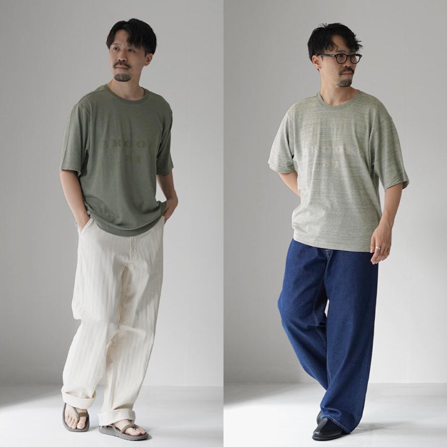 UNDYED（アンダイド） 無染色オーガニックコットン 18GG ニットソー BROOKS81 / メンズ Tシャツ 半袖 綿 | UNDYED | 07