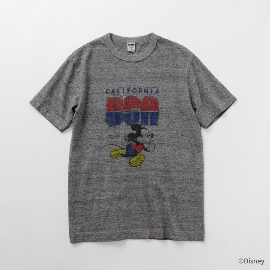 BARNS（バーンズ） 吊り編み ミッキー Tシャツ USA CALIFORNIA / 半袖 プリント メンズ 日本製 TSURI-AMI MICKEY TEE | BARNS OUTFITTERS | 03
