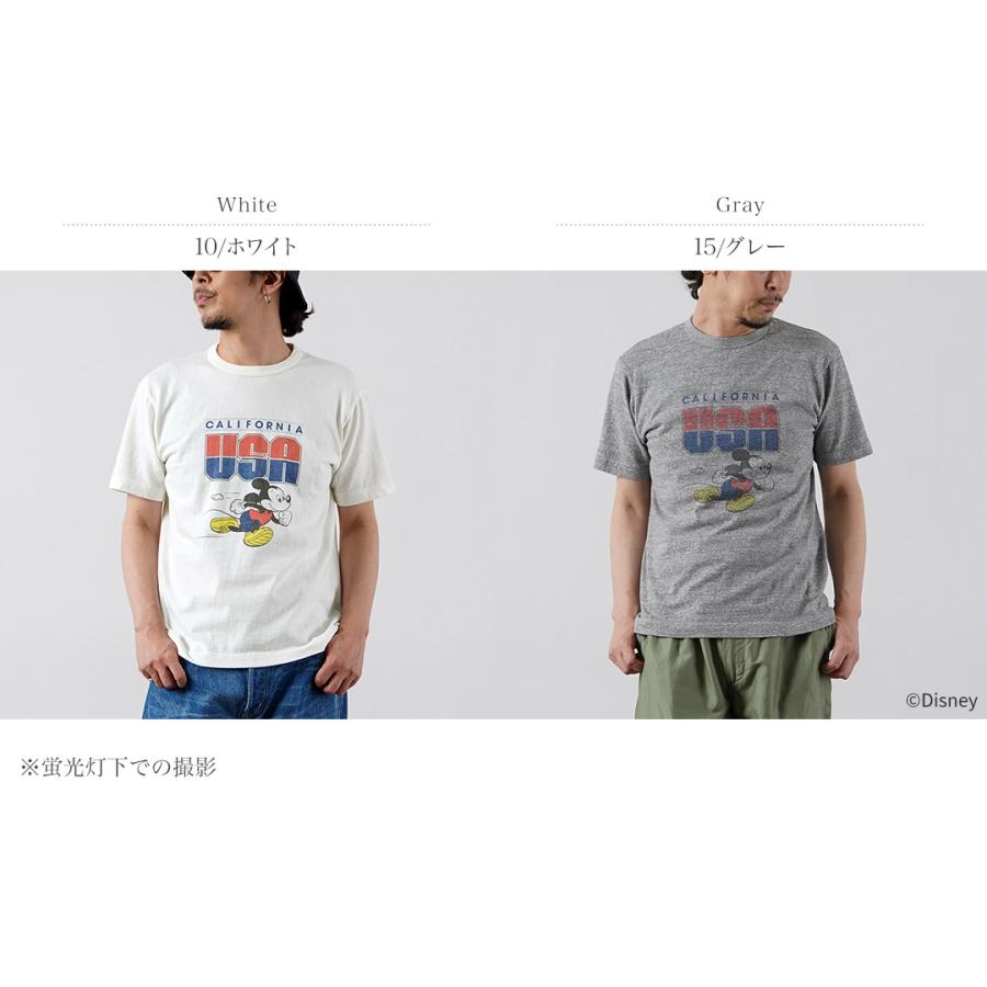 BARNS（バーンズ） 吊り編み ミッキー Tシャツ USA CALIFORNIA 日本製 / 半袖 プリント メンズ | BARNS OUTFITTERS | 03