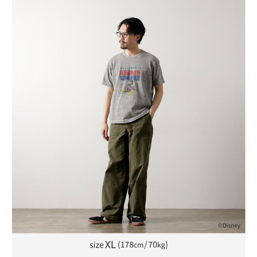 BARNS（バーンズ） 吊り編み ミッキー Tシャツ USA CALIFORNIA / 半袖 プリント メンズ 日本製 TSURI-AMI MICKEY TEE | BARNS OUTFITTERS | 04