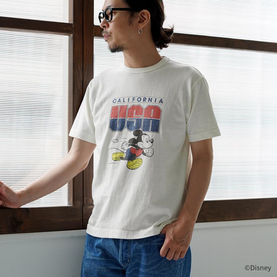 BARNS（バーンズ） 吊り編み ミッキー Tシャツ USA CALIFORNIA 日本製 / 半袖 プリント メンズ | BARNS OUTFITTERS | 05