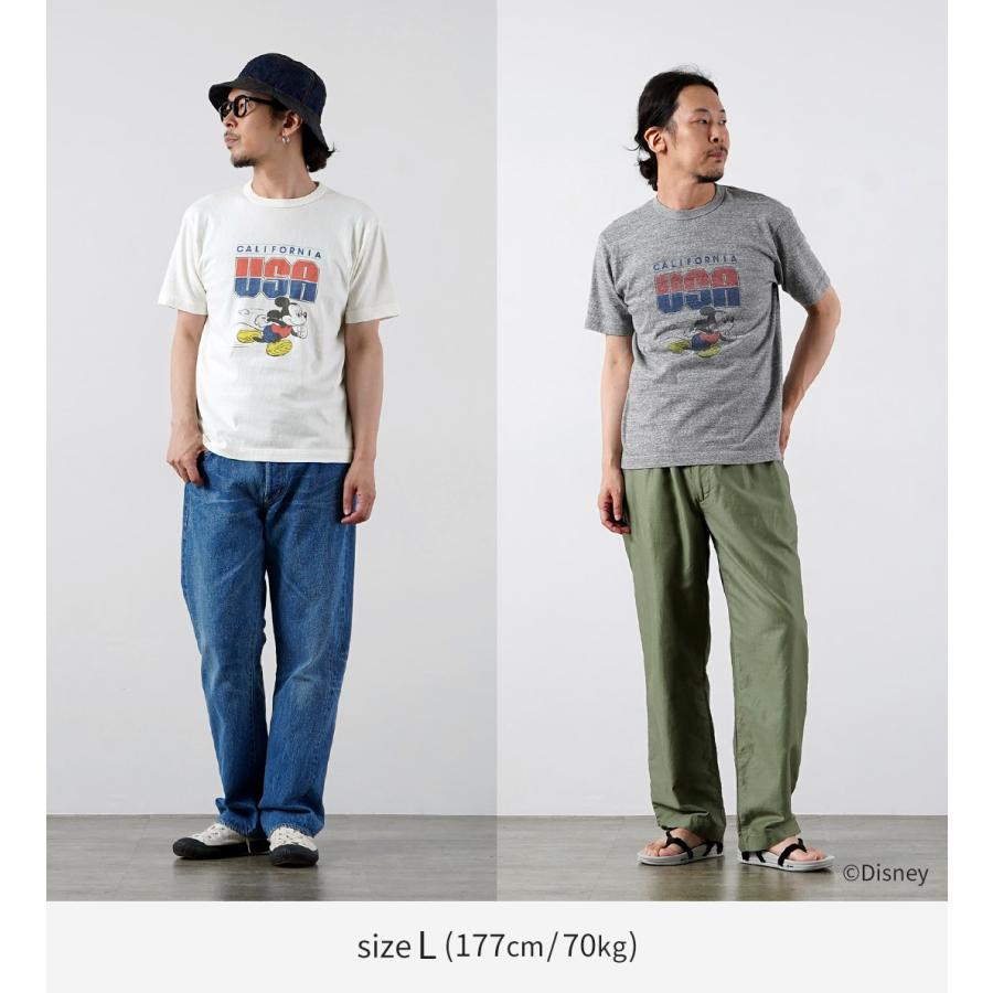 BARNS（バーンズ） 吊り編み ミッキー Tシャツ USA CALIFORNIA 日本製 / 半袖 プリント メンズ | BARNS OUTFITTERS | 06