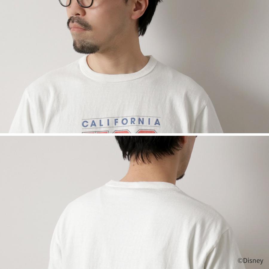 BARNS（バーンズ） 吊り編み ミッキー Tシャツ USA CALIFORNIA / 半袖 プリント メンズ 日本製 TSURI-AMI MICKEY TEE | BARNS OUTFITTERS | 10