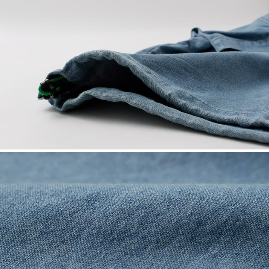 KELEN（ケレン）FAUNA バルーンデニムシャツ / メンズ 半袖 無地 バンドカラー デニム 接触冷感 DENIM BALOON DENIM SHIRT | Kelen | 11