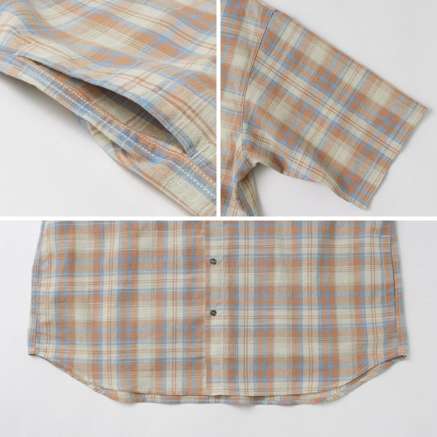 KELEN（ケレン） BRIAR ショートスリーブ シャツ / メンズ 半袖 五分袖 無地 チェック レギュラーカラー 綿 コットン | Kelen | 17
