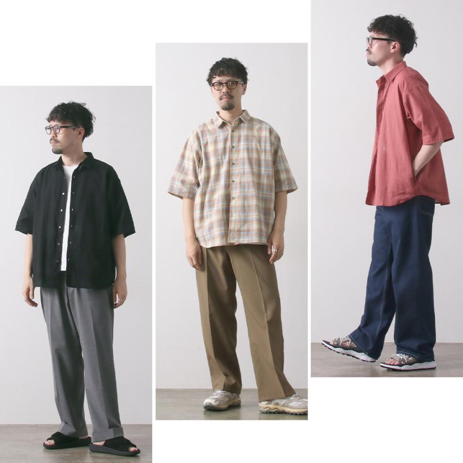 KELEN（ケレン） BRIAR ショートスリーブ シャツ / メンズ 半袖 五分袖 無地 チェック レギュラーカラー 綿 コットン | Kelen | 15