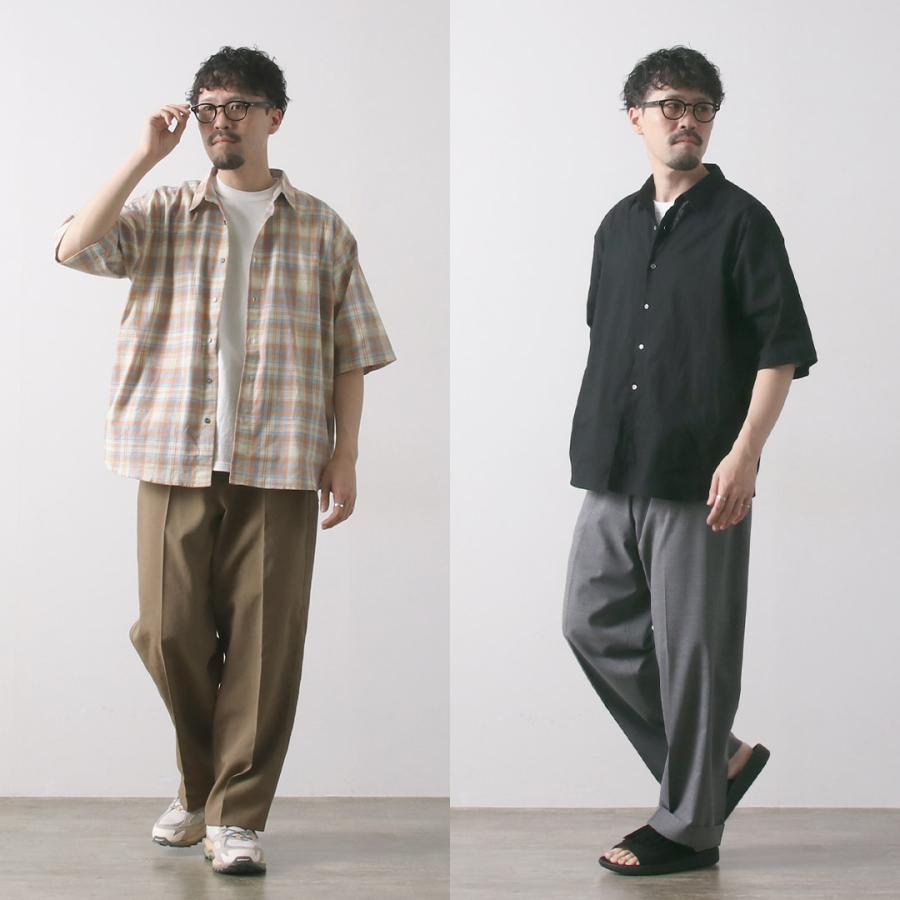 KELEN（ケレン） BRIAR ショートスリーブ シャツ / メンズ 半袖 五分袖 無地 チェック レギュラーカラー 綿 コットン | Kelen | 07