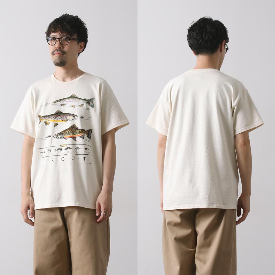 LIBERTY GRAPHICS（リバティ グラフィックス） フィッシュ プリント Tシャツ / カットソー 半袖 ユニセックス 魚 サメ トラウト | LIBERTY GRAPHICS | 14