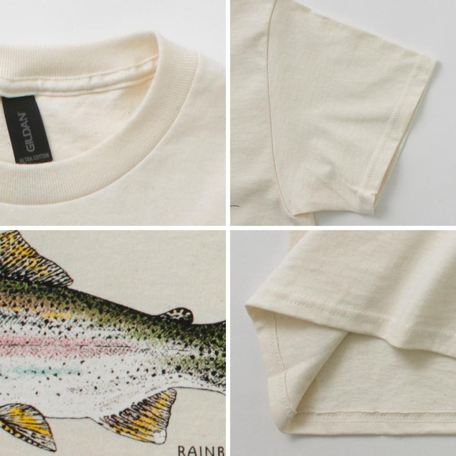 LIBERTY GRAPHICS（リバティ グラフィックス） フィッシュ プリント Tシャツ / カットソー 半袖 ユニセックス 魚 サメ トラウト | LIBERTY GRAPHICS | 16