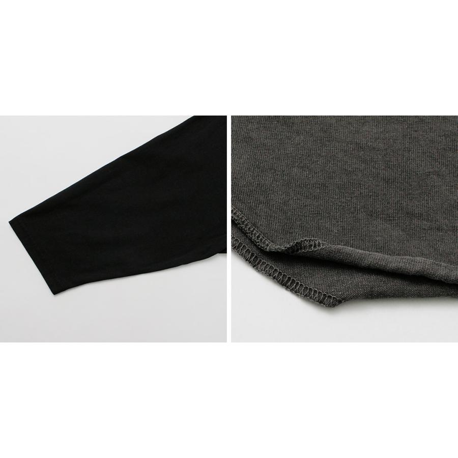 WALLA WALLA SPORT（ワラワラスポーツ） ピグメントダイ 2トーン ベースボール Tシャツ / メンズ 7分袖 カットソー 無地 綿 | WALLA WALLA SPORT | 15