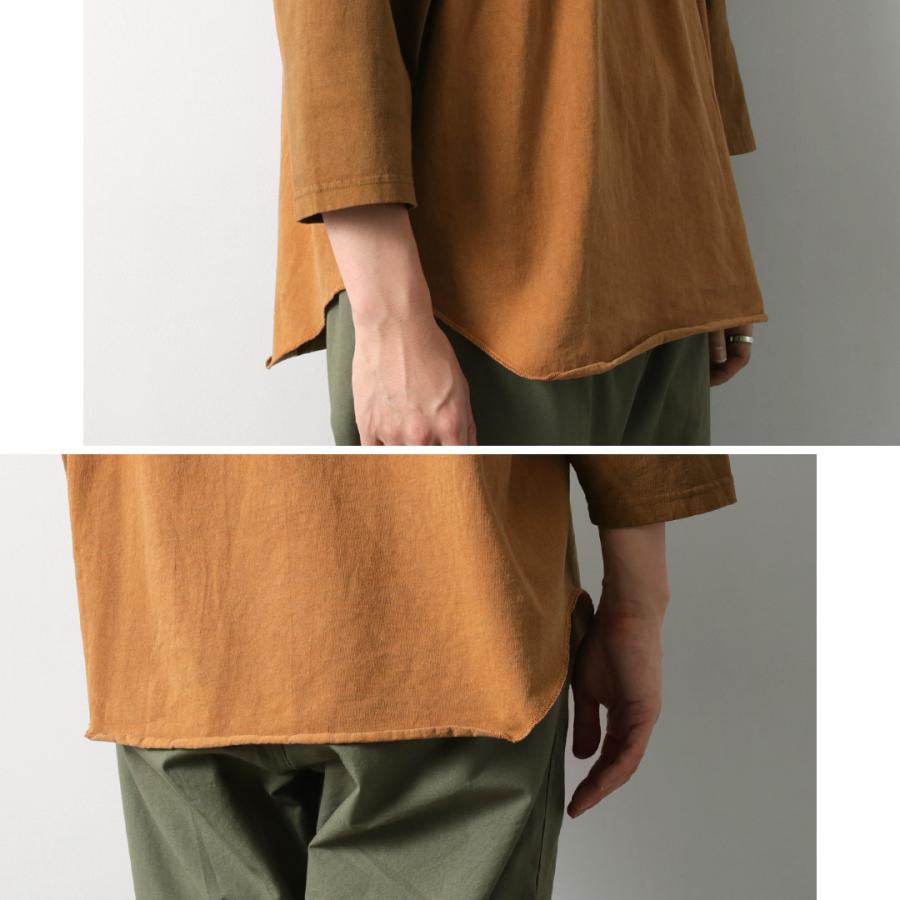 WALLA WALLA SPORT（ワラワラスポーツ） ピグメントダイ 2トーン ベースボール Tシャツ / メンズ 7分袖 カットソー 無地 綿 | WALLA WALLA SPORT | 11