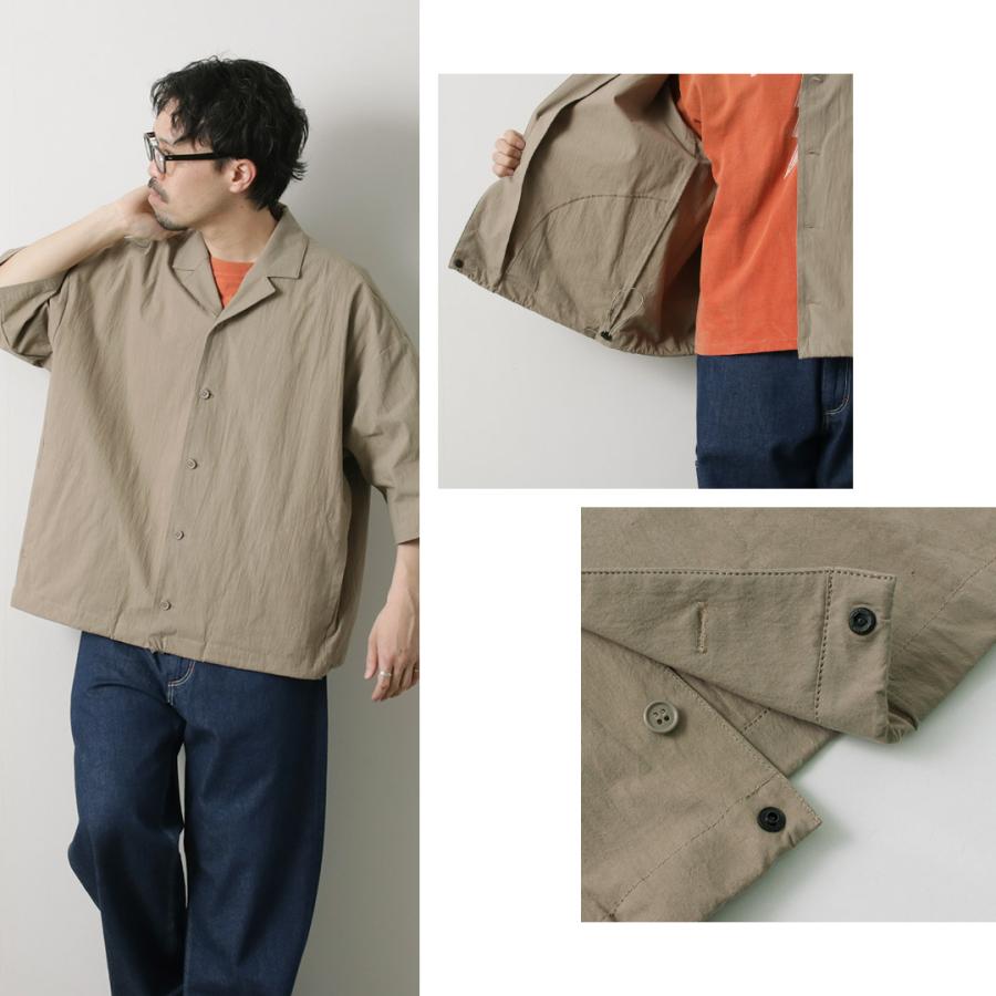 BASISBROEK（バージスブルック） ドーレン オープンカラーシャツ / メンズ 開襟 半袖 五分袖 ポケット コットン 綿100 | BASISBROEK | 10