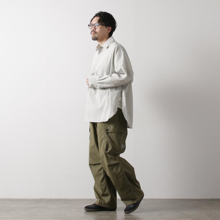 BASISBROEK（バージスブルック） ヴァケン ロングスリーブシャツ / ストライプ メンズ コットンリネン ビッグシルエット | BASISBROEK | 16