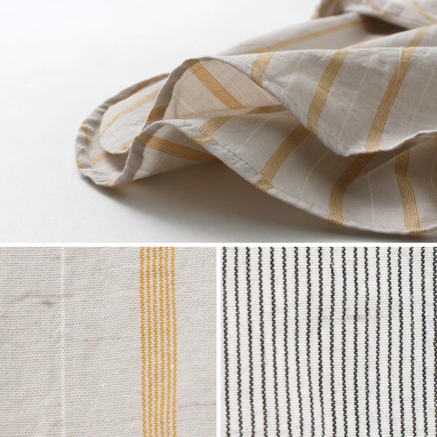 BASISBROEK（バージスブルック） ヴァケン ロングスリーブシャツ / ストライプ メンズ コットンリネン ビッグシルエット | BASISBROEK | 08