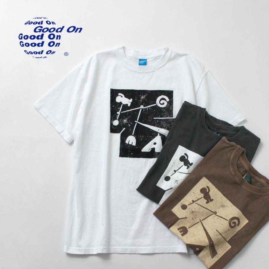 GOOD ON（グッドオン） モバイルアート Tシャツ / メンズ 半袖 アートTシャツ コットン ピグメントダイ 日本製 | GOOD ON