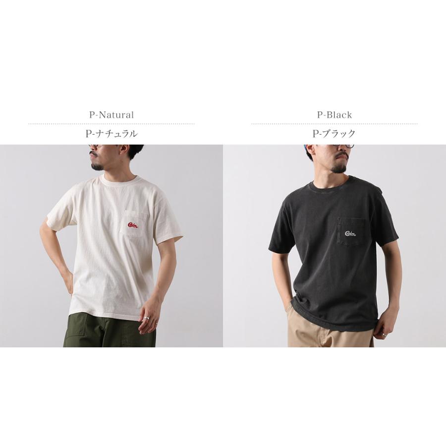 GOOD ON（グッドオン） グッドオン Cロゴ刺繍 Tシャツ / メンズ ポケT 半袖 プリント 日本製 GOOD ON C-LOGO EMB S/S TEE | GOOD ON | 03