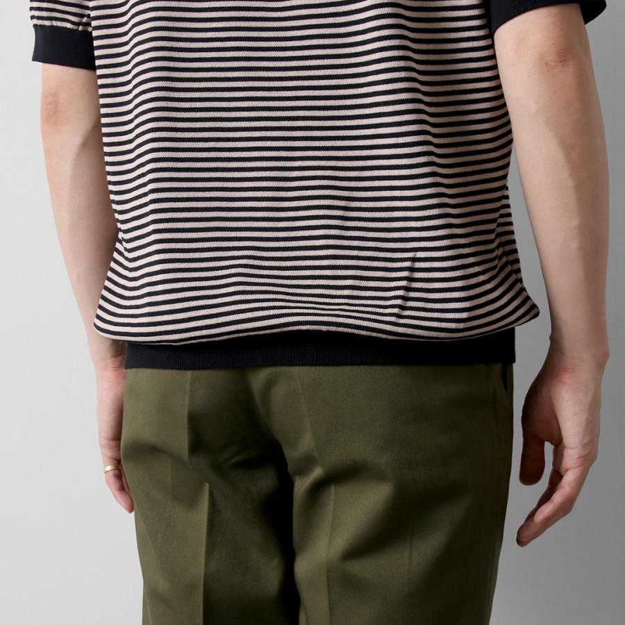 RINASCENTE（リナシェンテ） ハイブリッド ボーダー ニットTシャツ / 半袖 メンズ サマーニット 日本製 無地 | Rinascente | 15