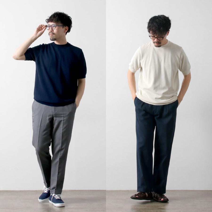 RINASCENTE（リナシェンテ） ハイブリッド ニットTシャツ / 半袖 メンズ サマーニット 日本製 無地 | Rinascente | 10