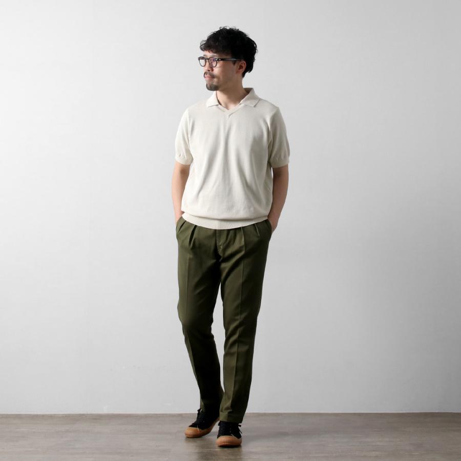 RINASCENTE（リナシェンテ） ハイブリッド ニット スキッパーポロ 日本製 / 半袖 メンズ サマーニット 無地 | Rinascente | 11