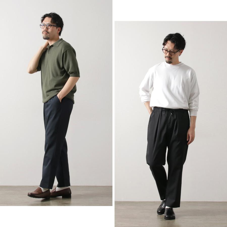 RE MADE IN TOKYO JAPAN（アールイーメイドイントウキョウジャパン） ラミーソロテックスツイル タックパンツ / メンズ | Re made in tokyo japan | 13