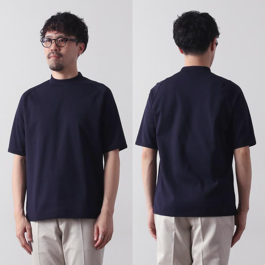 RE MADE IN TOKYO JAPAN（アールイー） パーフェクトインナー モックネック ハーフスリーブTシャツ / メンズ 半袖 綿100 日本製 | Re made in tokyo japan | 14