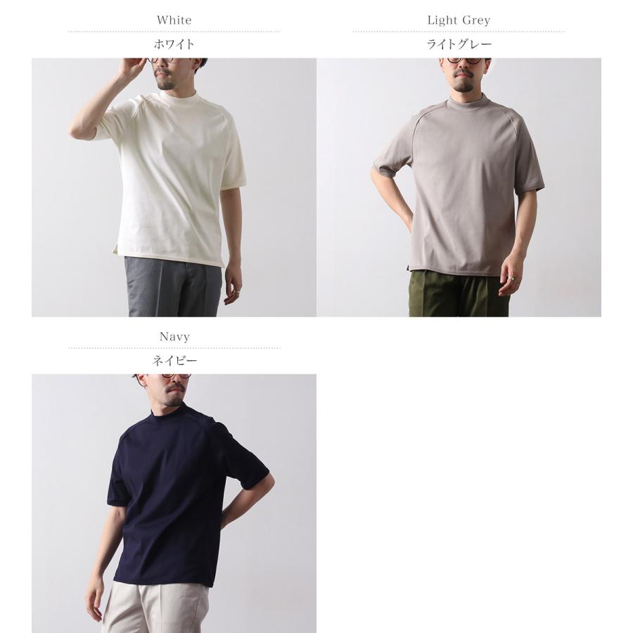 RE MADE IN TOKYO JAPAN（アールイー） パーフェクトインナー モックネック ハーフスリーブTシャツ / メンズ 半袖 綿100 日本製 | Re made in tokyo japan | 04