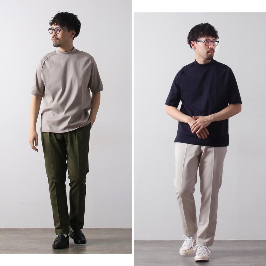 RE MADE IN TOKYO JAPAN（アールイー） パーフェクトインナー モックネック ハーフスリーブTシャツ / メンズ 半袖 綿100 日本製 | Re made in tokyo japan | 07