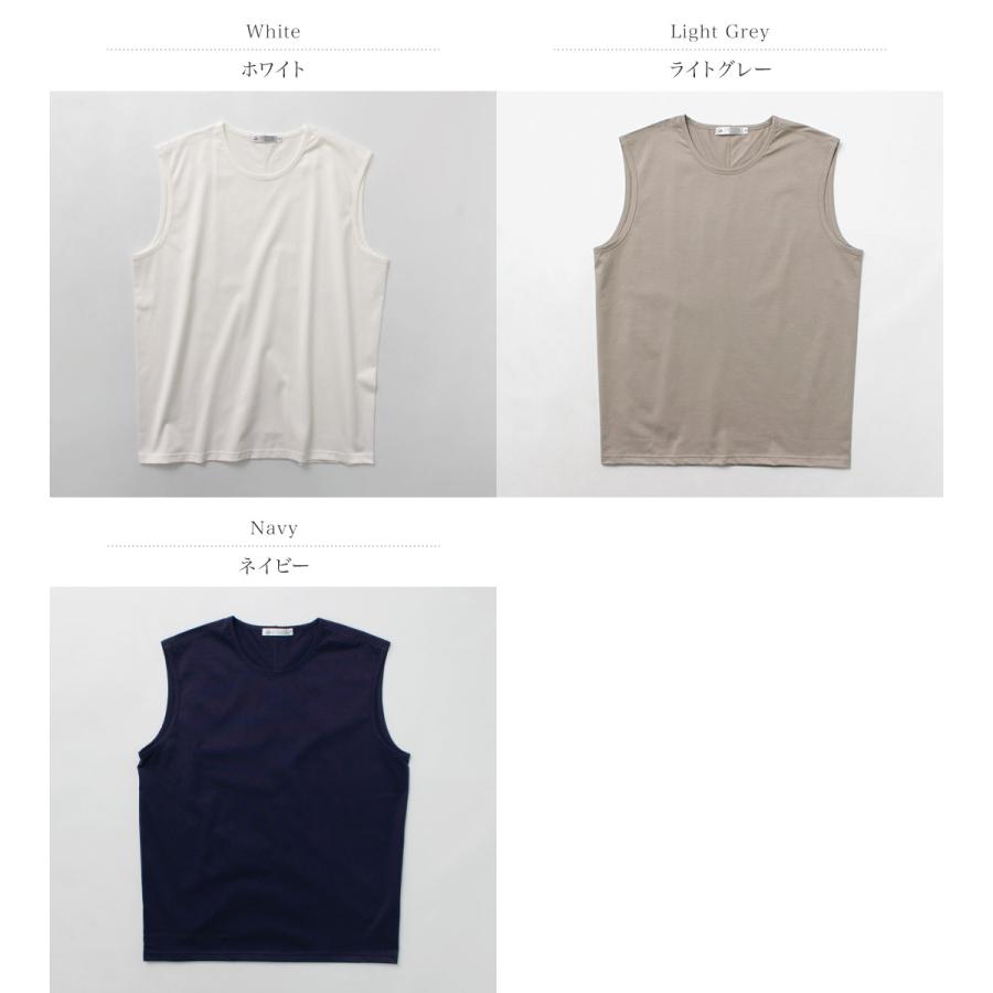 RE MADE IN TOKYO JAPAN（アールイー） パーフェクトインナー ノースリーブTシャツ / メンズ 無地 日本製 | Re made in tokyo japan | 04