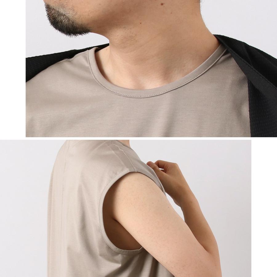 RE MADE IN TOKYO JAPAN（アールイー） パーフェクトインナー ノースリーブTシャツ / メンズ 無地 日本製 | Re made in tokyo japan | 09