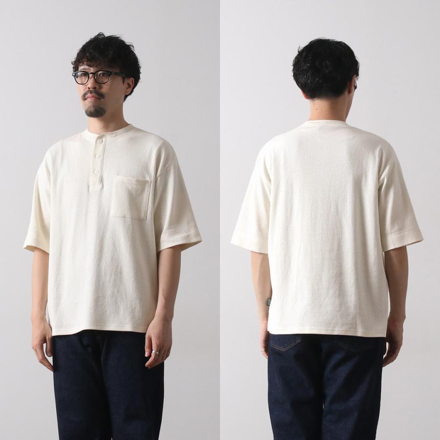 GOHEMP（ゴーヘンプ） マルチリブ ヘンリーネック ポケットTシャツ / メンズ 半袖 オーガニックコットン HENLEY POKET TEE | GOHEMP | 12