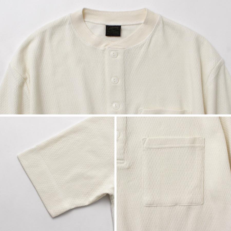 GOHEMP（ゴーヘンプ） マルチリブ ヘンリーネック ポケットTシャツ / メンズ 半袖 オーガニックコットン HENLEY POKET TEE | GOHEMP | 14