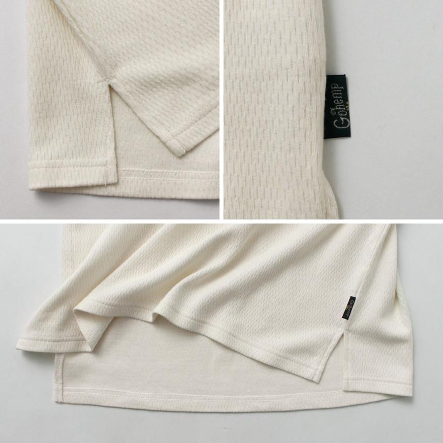 GOHEMP（ゴーヘンプ） マルチリブ ヘンリーネック ポケットTシャツ / メンズ 半袖 オーガニックコットン HENLEY POKET TEE | GOHEMP | 15