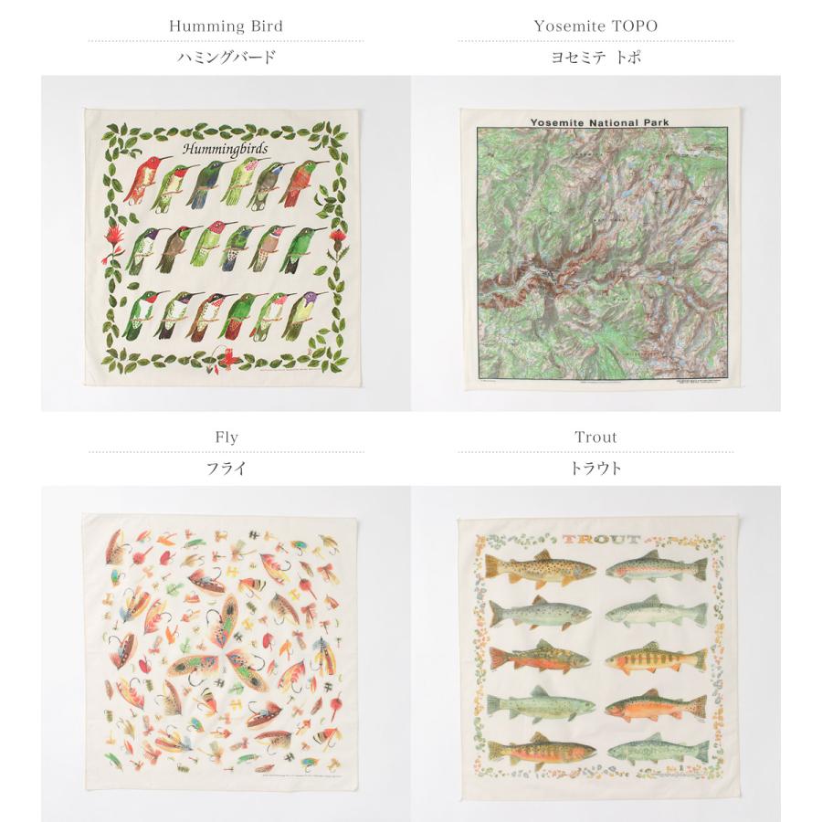 THE PRINTED IMAGE（ザ プリンテッドイメージ） ネイチャープリントバンダナ / ハンカチ 大判 54cm 55cm コットン 綿100 | The Printed Image | 07