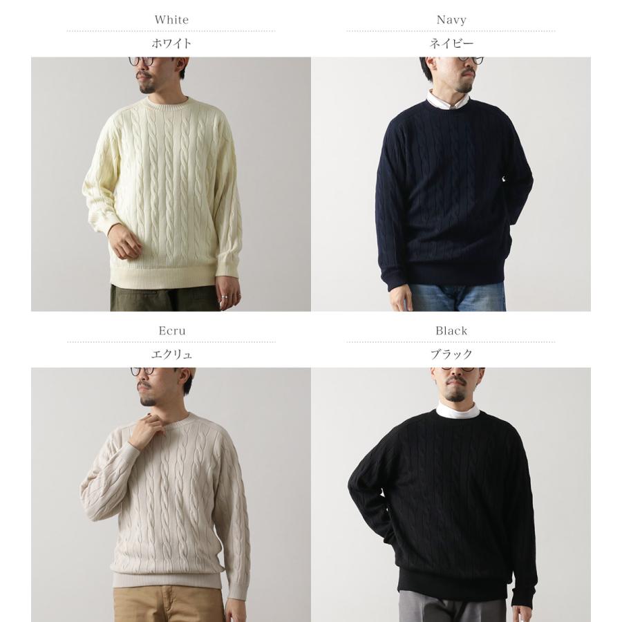 RYE TENDER（ライテンダー） ブリーカー ケーブルセーター / メンズ トップス プルオーバー 長袖 ウール | RYE TENDER | 05