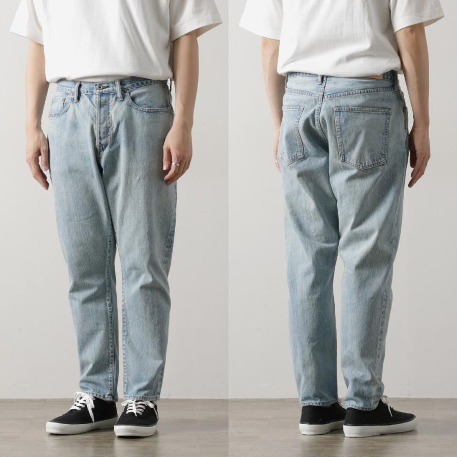 Sanca（サンカ） 14オンス デニム テーパード 5Pパンツ アイス