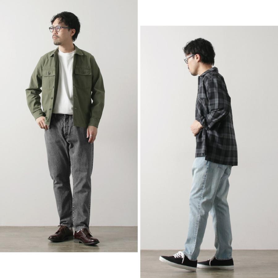 Sanca（サンカ） 14オンス デニム テーパード 5Pパンツ アイス