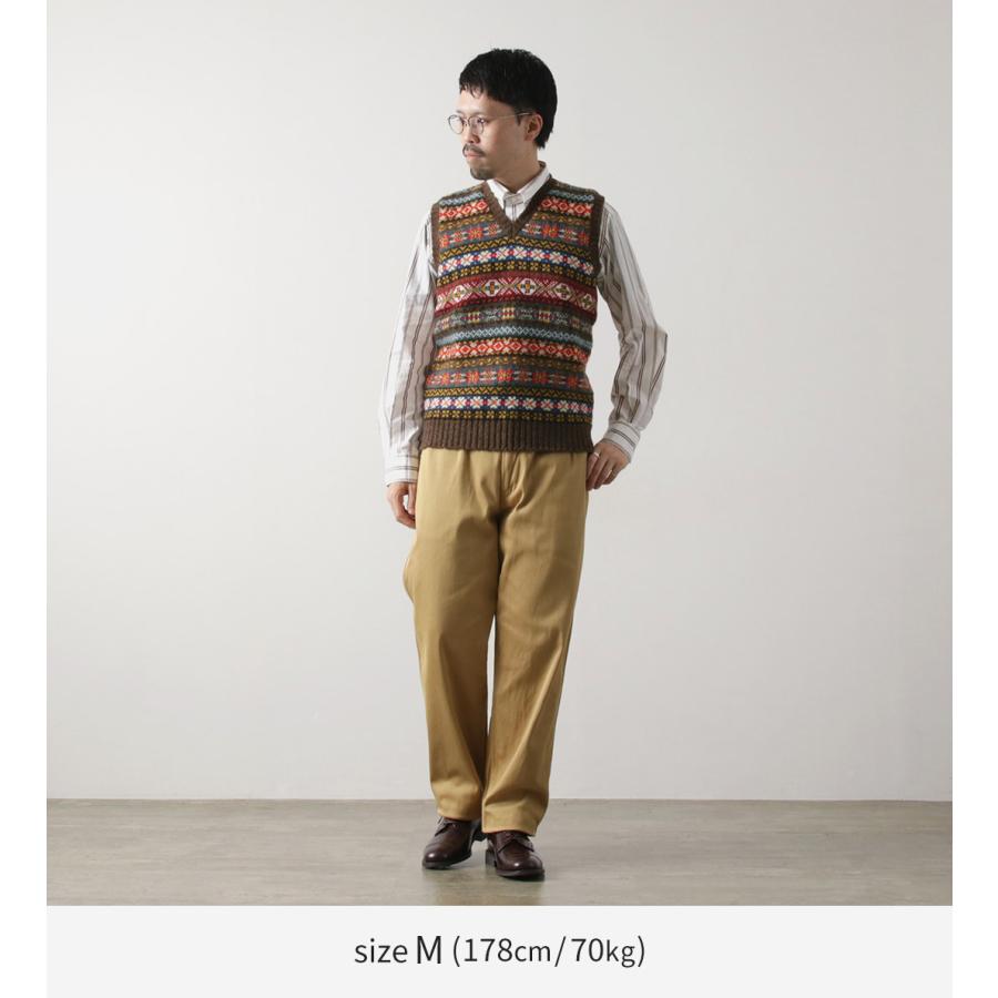 FOB FACTORY（F.O.Bファクトリー） F0535 クラシックトラウザー /メンズ パンツ ボトムス ズボン チノパン 2タック 日本製 | FOB FACTORY | 05