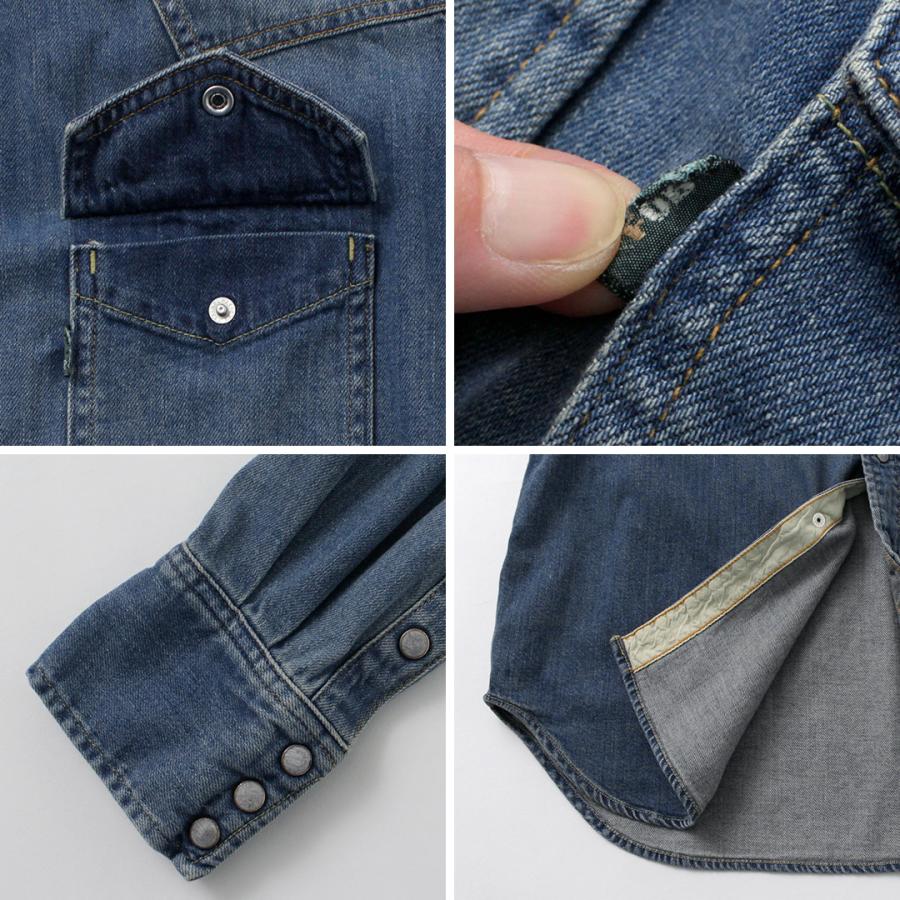 FOB FACTORY（FOBファクトリー） F3506 デニム ウエスタンシャツ / メンズ 長袖 | FOB FACTORY | 15
