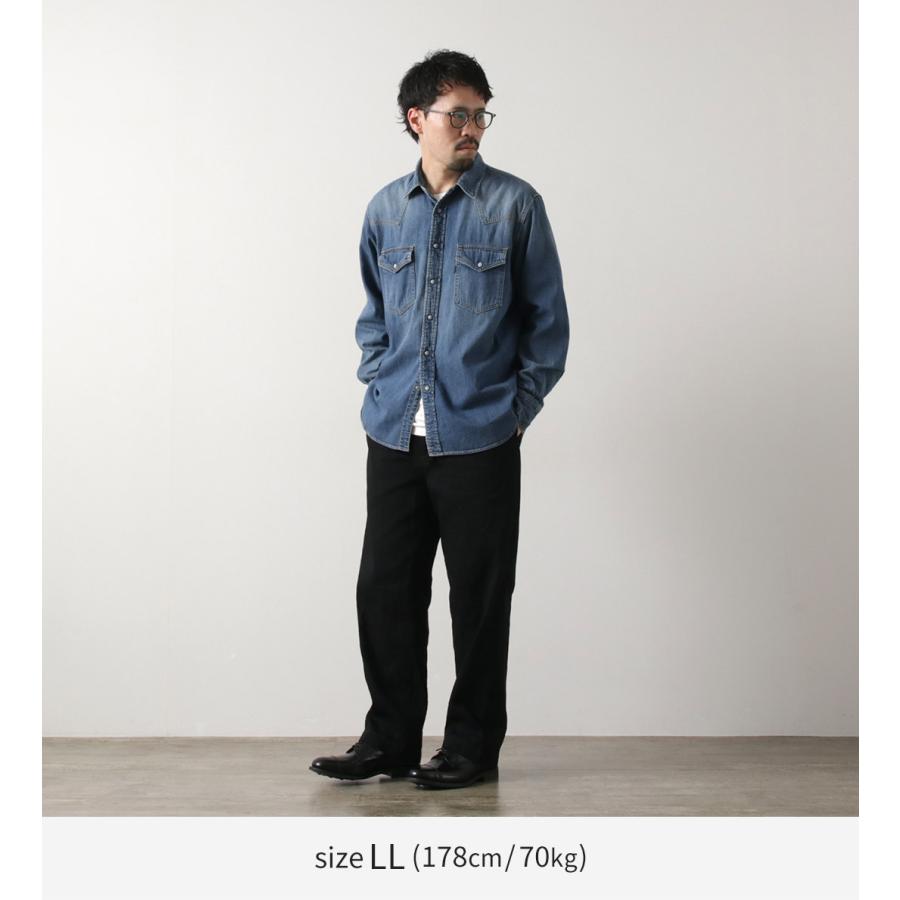 FOB FACTORY（FOBファクトリー） F3506 デニム ウエスタンシャツ / メンズ 長袖 | FOB FACTORY | 03