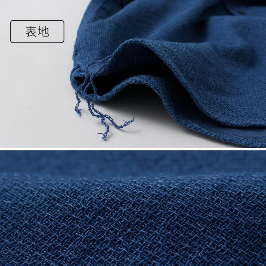 FOB FACTORY（FOBファクトリー） F3507 インディゴ ガーゼ ワークシャツ / メンズ 長袖 吸水 速乾 日本製 ID GAUZE WORK SHIRT | FOB FACTORY | 07