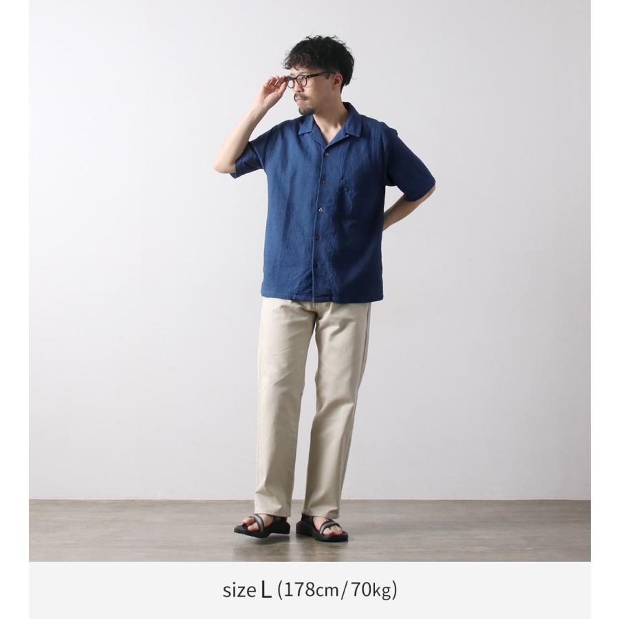 FOB FACTORY（FOBファクトリー） F3508 インディゴ ガーゼ ホリディ シャツ / メンズ 半袖 | FOB FACTORY | 05