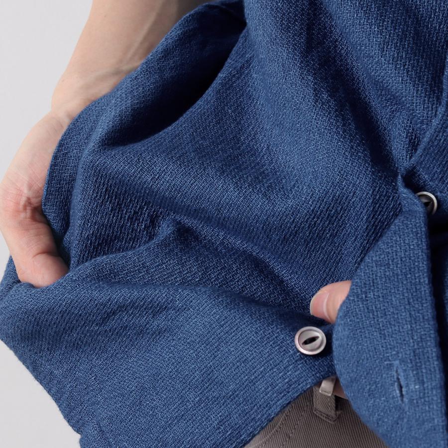 FOB FACTORY（FOBファクトリー） F3508 インディゴ ガーゼ ホリディ シャツ / メンズ 半袖 | FOB FACTORY | 08