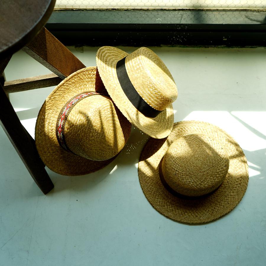 HIGHER（ハイアー） カラー別注 黄草 カンカン帽 / メンズ 帽子 ハンドメイド 日本製 YELLOW STRAW BOATER | HIGHER（ファッション） | 14