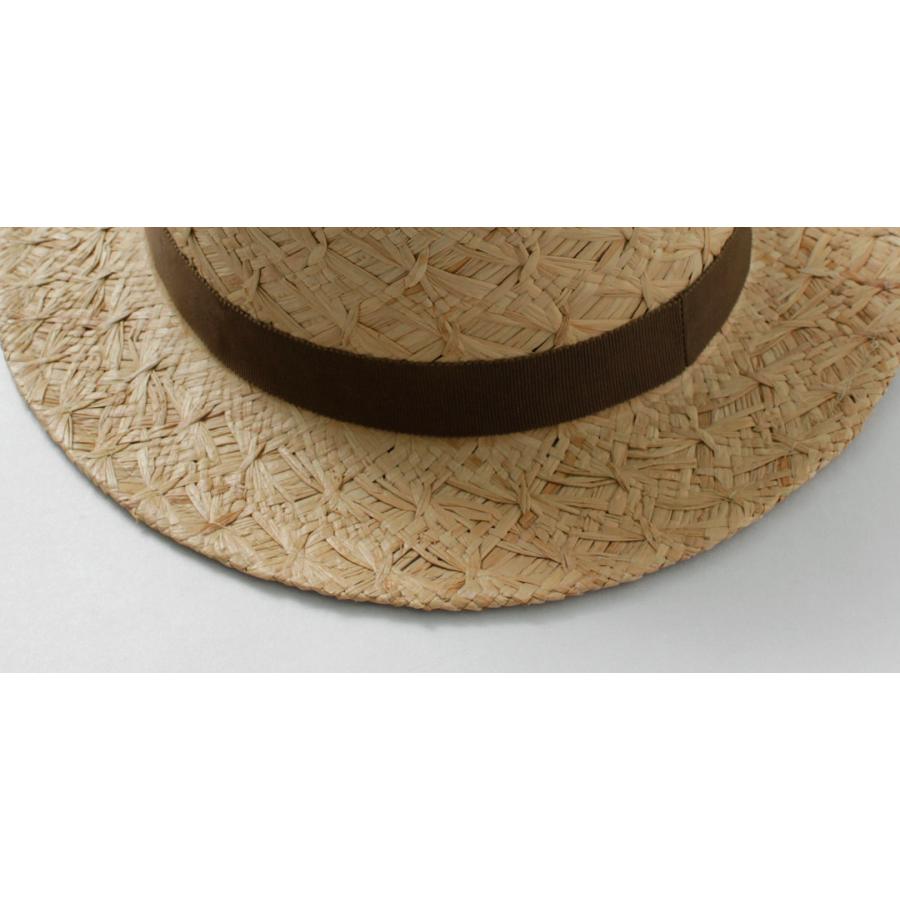 HIGHER（ハイアー） パターンウィービング ラフィア フェドラハット / メンズ 麦わら帽子 ストローハット 日本製 | HIGHER（ファッション） | 15