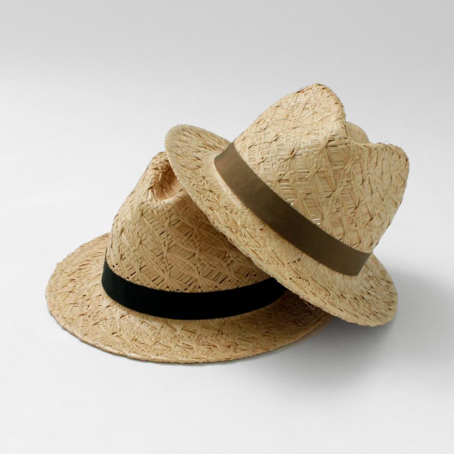 HIGHER（ハイアー） パターンウィービング ラフィア フェドラハット / メンズ 麦わら帽子 ストローハット 日本製 | HIGHER（ファッション） | 04