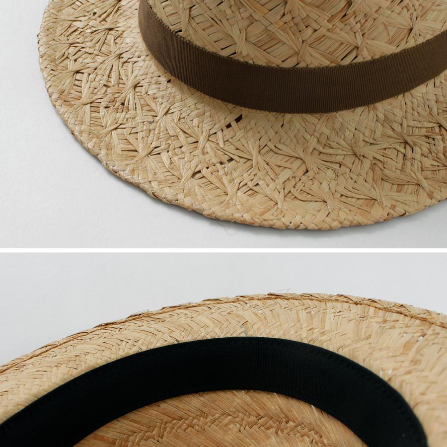 HIGHER（ハイアー） パターンウィービング ラフィア フェドラハット / メンズ 麦わら帽子 ストローハット 日本製 | HIGHER（ファッション） | 07