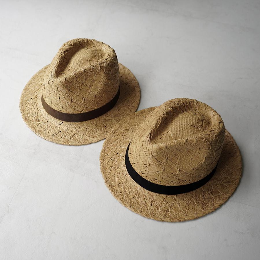 HIGHER（ハイアー） パターンウィービング ラフィア フェドラハット / メンズ 麦わら帽子 ストローハット 日本製 | HIGHER（ファッション） | 08