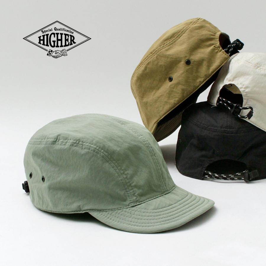 HIGHER（ハイアー） コットンナイロン ハイデンスツイル アクティブキャップ / メンズ 帽子 コットンナイロン | HIGHER（ファッション）