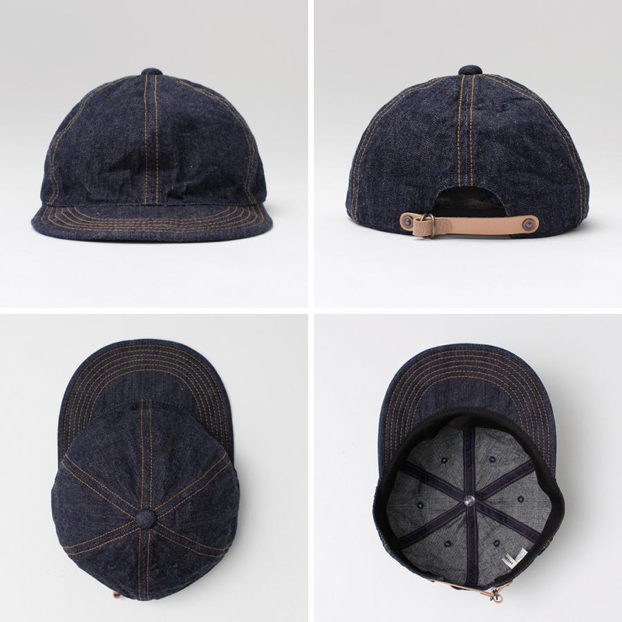 HIGHER（ハイアー） 10oz セルヴィッチデニム ロングブリム キャップ / メンズ 帽子 ライトデニム 日本製 | HIGHER（ファッション） | 11