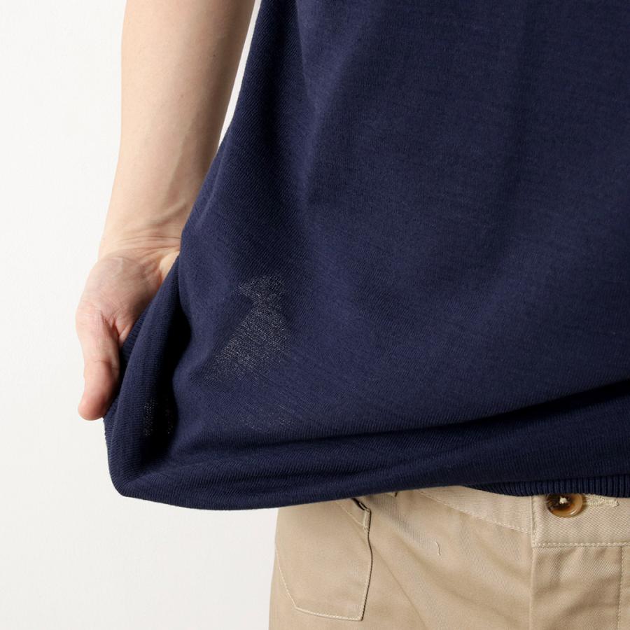 MOONCASTLE（ムーンキャッスル） 別注 アイスコットン ヘンリーネックTシャツ / メンズ トップス 半袖 無地 日本製 綿 | MOONCASTLE | 11